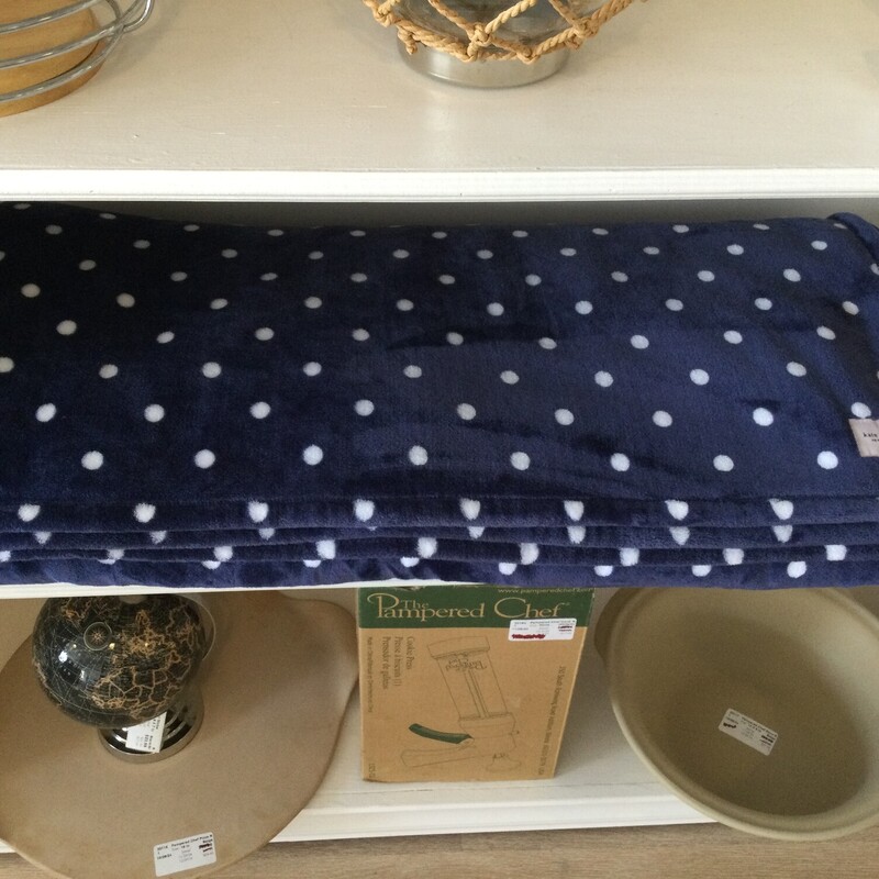 Kate Spade Polka Dot Throw,
Blue/White