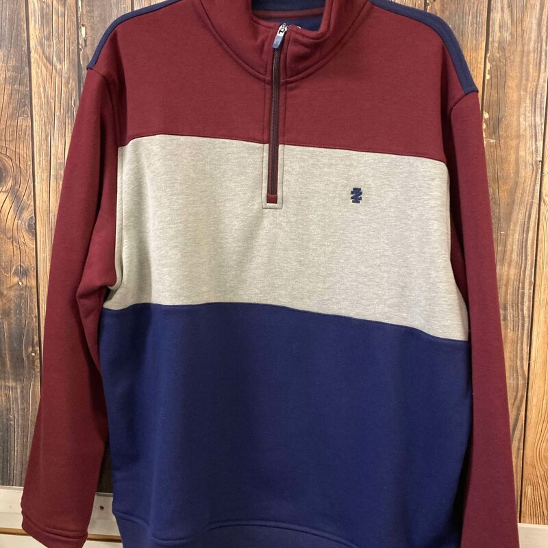 IZOD Blue Maroon Pullover