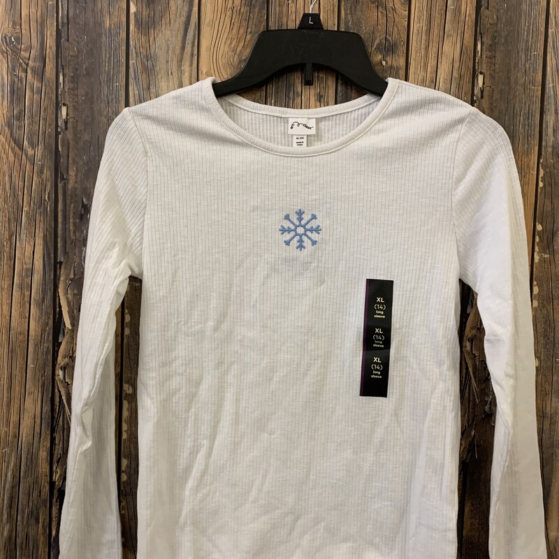 White Snowflake Shirt, Size: 14