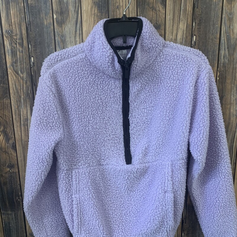 Purple Black Fleece Pulll