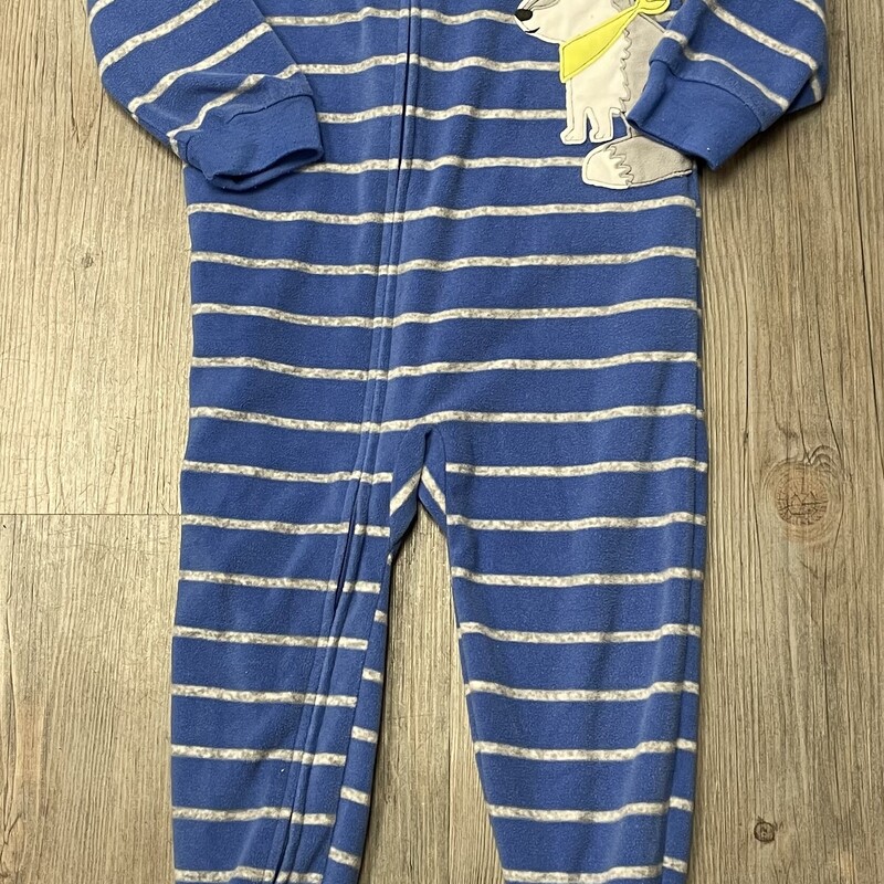 Carters Pj Onesie, Blue, Size: 4Y