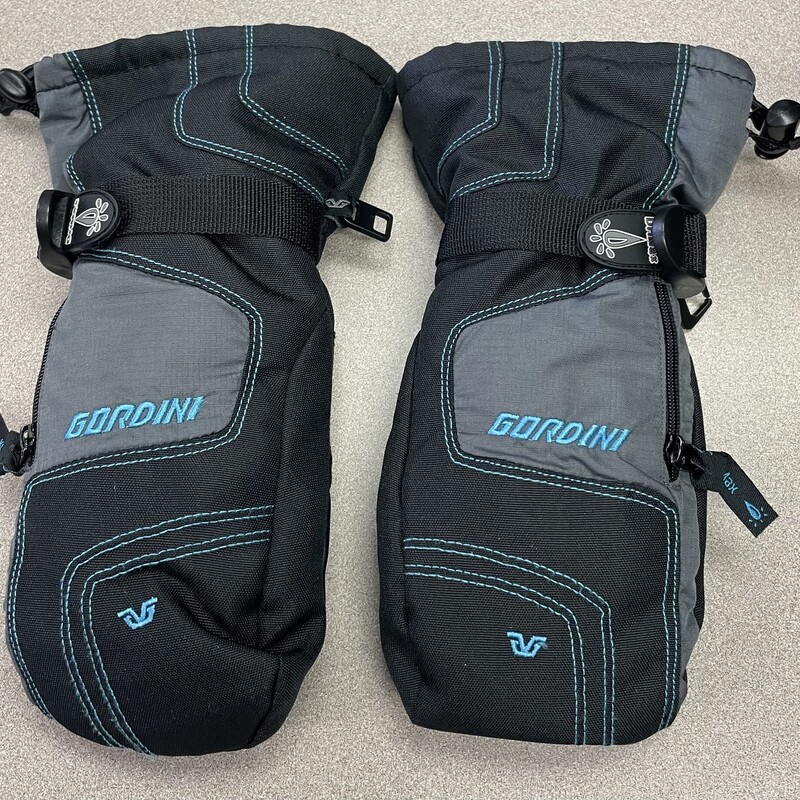 Gordini Winter Mitts, Grey/blk, Size: 9-10Y