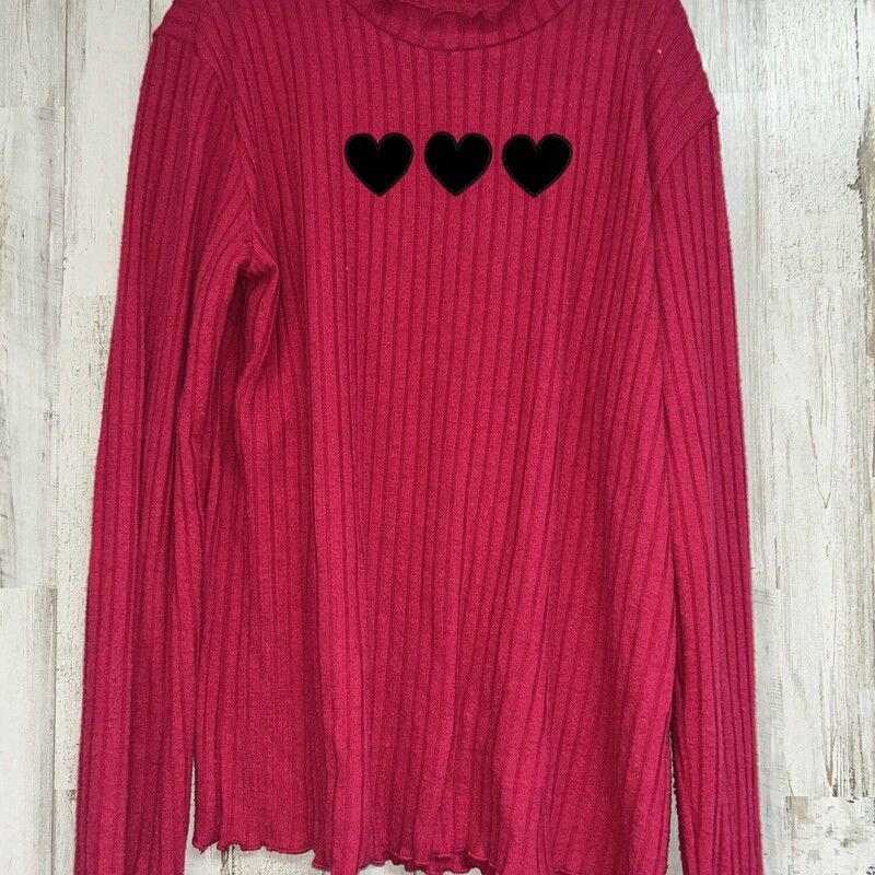 14/16 Pink Knit Heart Top