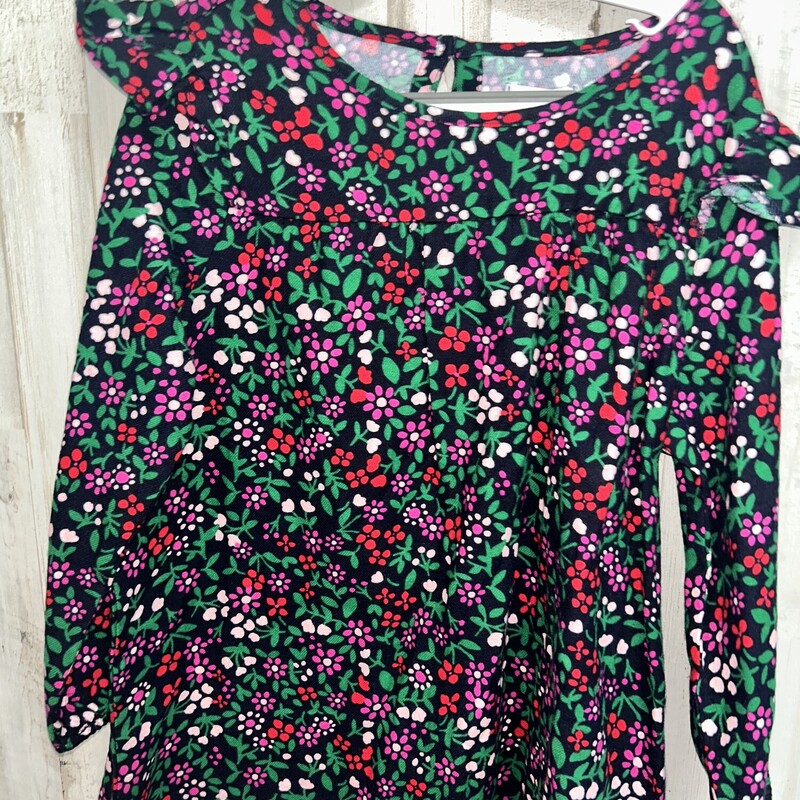 10/12 Navy Flower Top