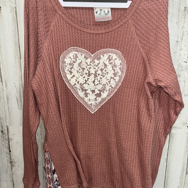 14 Mauve Lace Heart Top