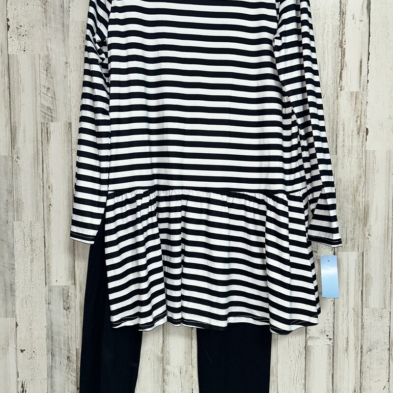 11/12 2pc Black Striped S