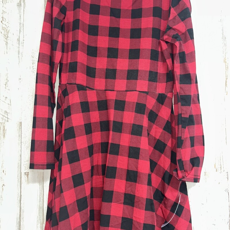 10/12 Red Plaid Dress