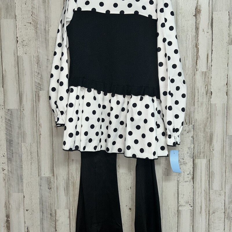 10/11 2pc Dotted Set, Black, Size: Girl 10 Up