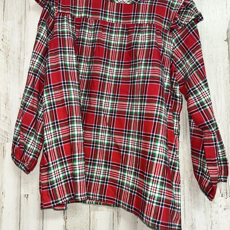 14/16 Red Plaid Ruffle To