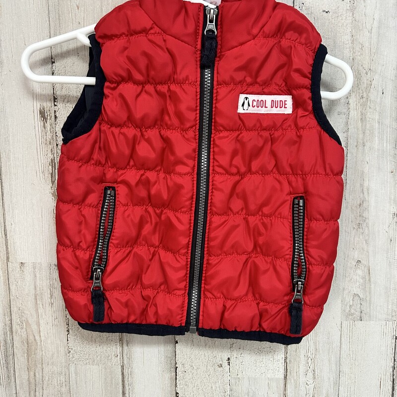 6M Red Puff Vest