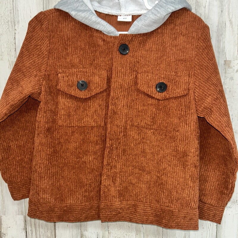 4 Tan Corduroy Shacket, Tan, Size: Boy 2T-4T