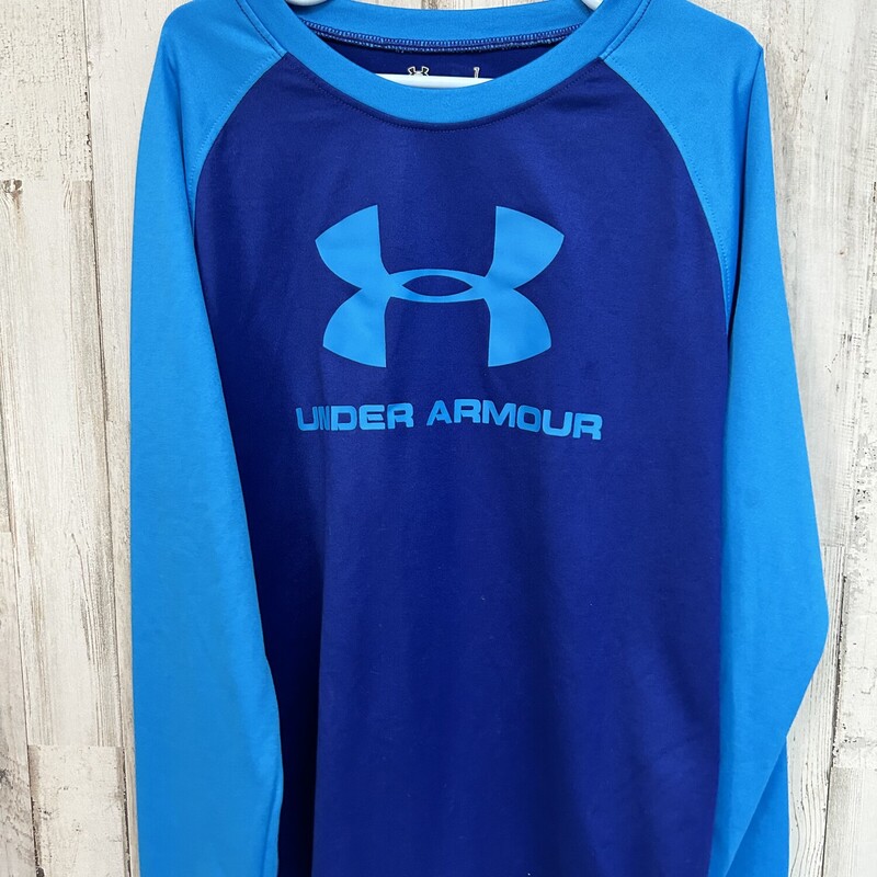 7 Blue Logo Raglan, Blue, Size: Boy 5-8