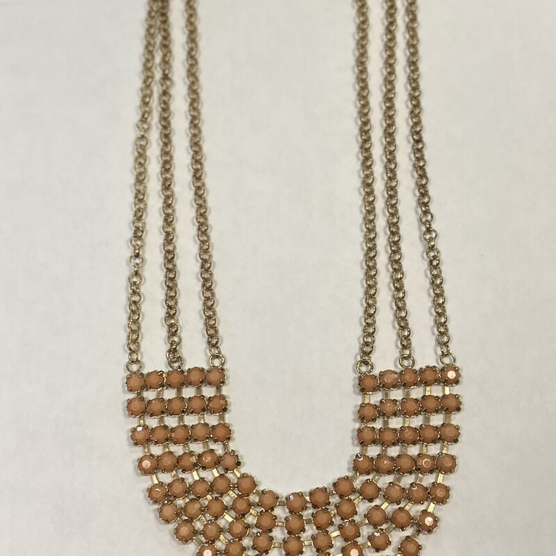 Gld Dusty Pink Necklace<br />
Gld/pnk<br />
Size: Necklace