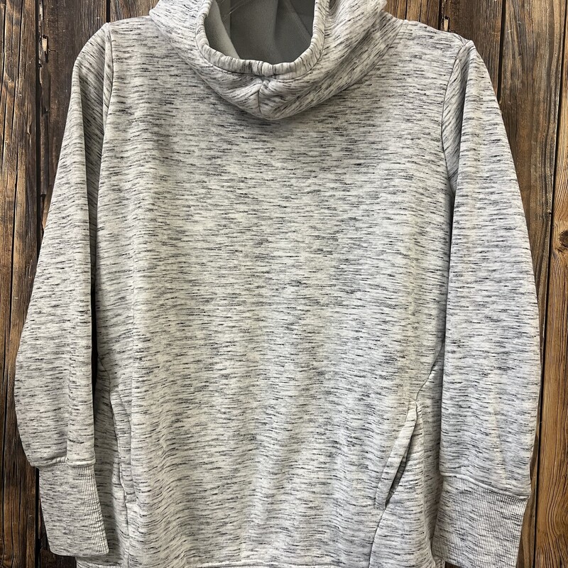 Gray Cowl Neck Hoodie