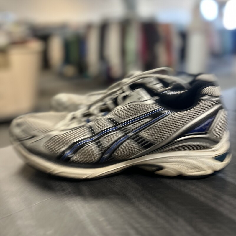 Asics Gray Dark Blue, Size: 13