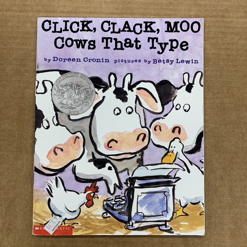 Click Clack Moo, Size: Back, Item: Paper