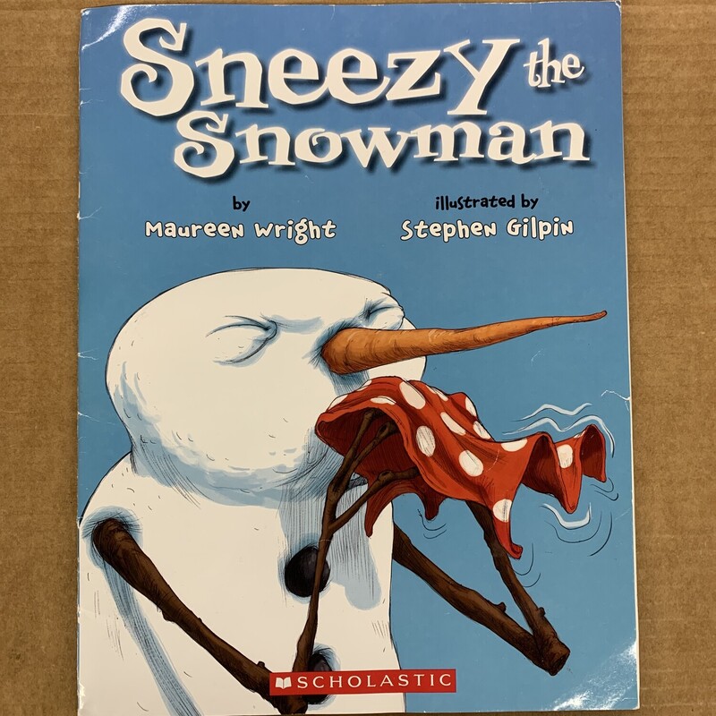 Sneezy The Snowman, Size: Back, Item: Paper