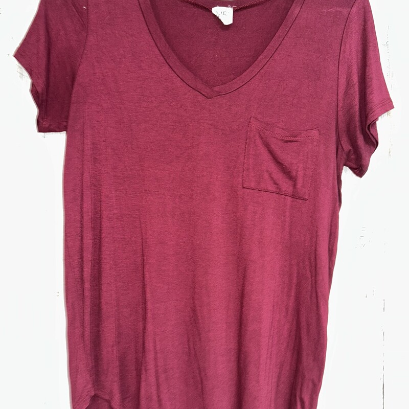 M Maroon Pocket Tee