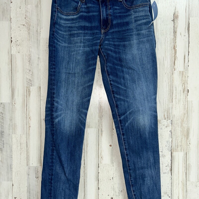 Sz8 Dark Wash Jeggings, Blue, Size: Ladies M