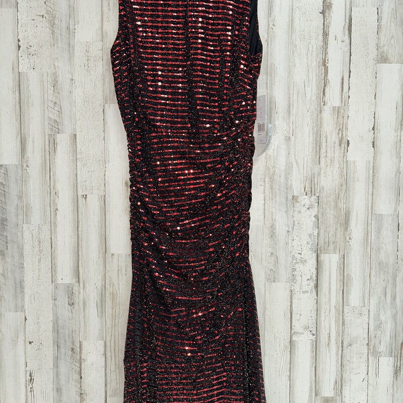 Sz2 NEW Red Sequin Dress