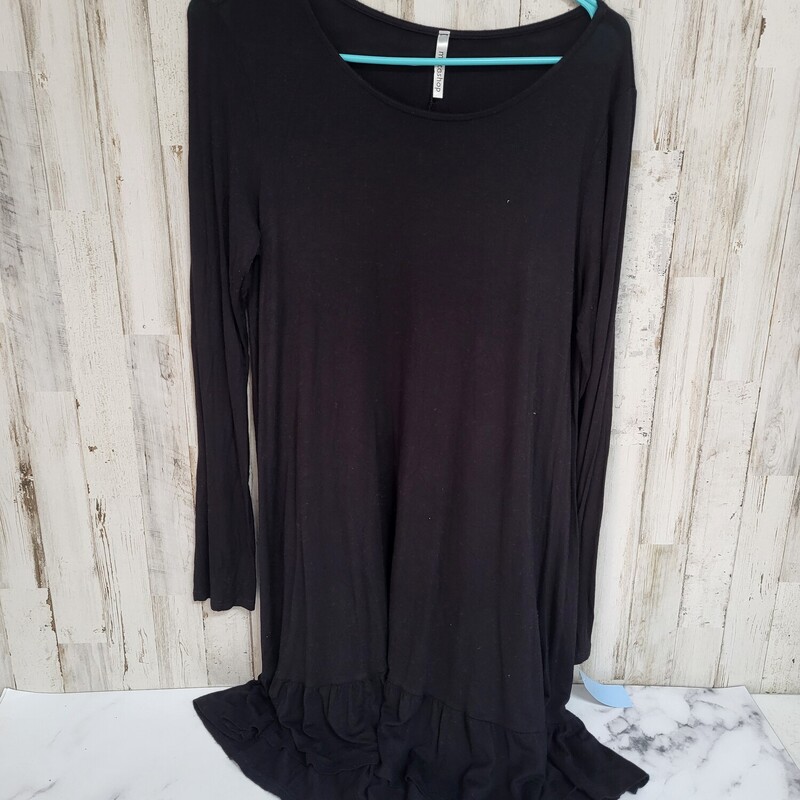 S Black Peplum Dress