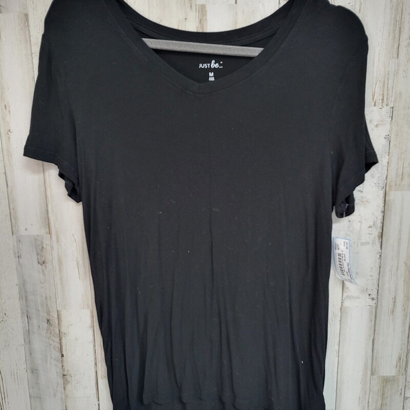 M Black Vneck Tee