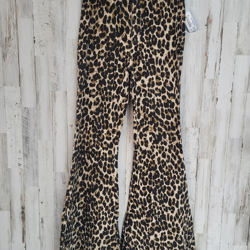 M Leopard Print Flares