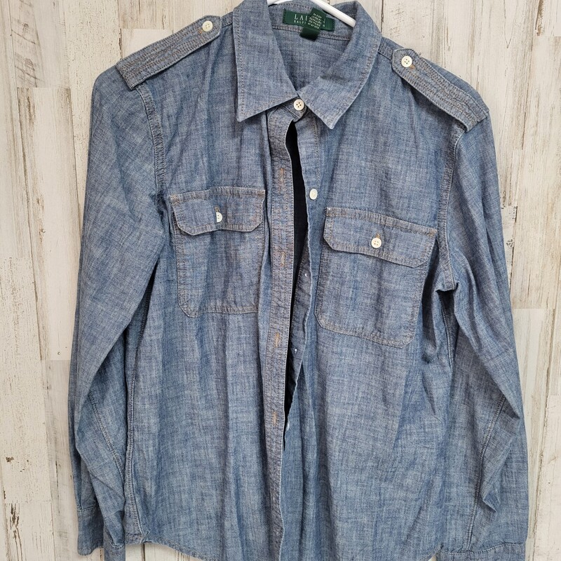 L Denim Button Up