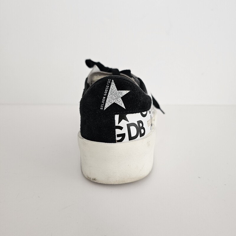 Golden Goose High End, WhtBlk, Size: 37/BOX