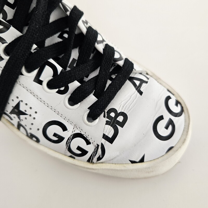 Golden Goose High End, WhtBlk, Size: 37/BOX