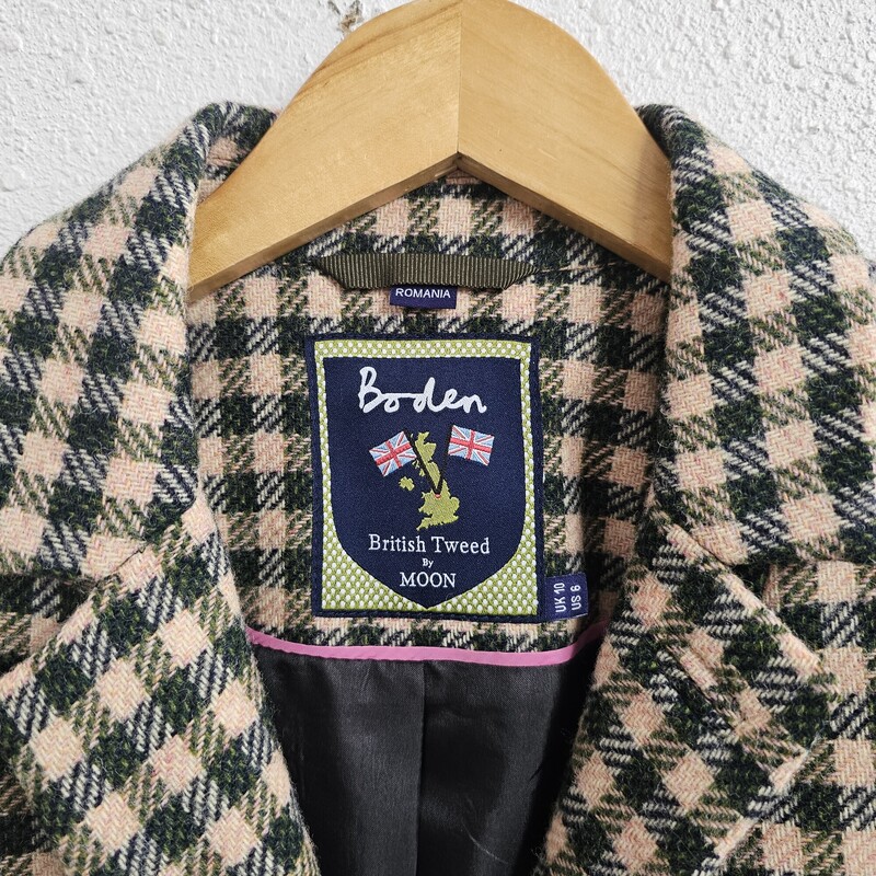 Boden Tweed, PnkGrn, Size: 6