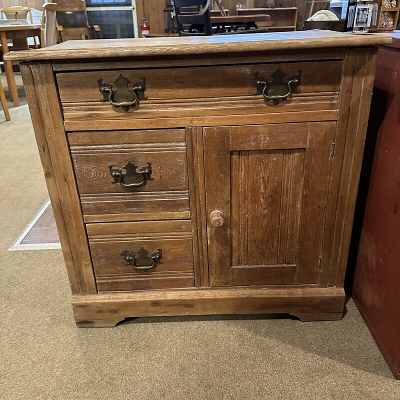 Vtg. Pine Commode