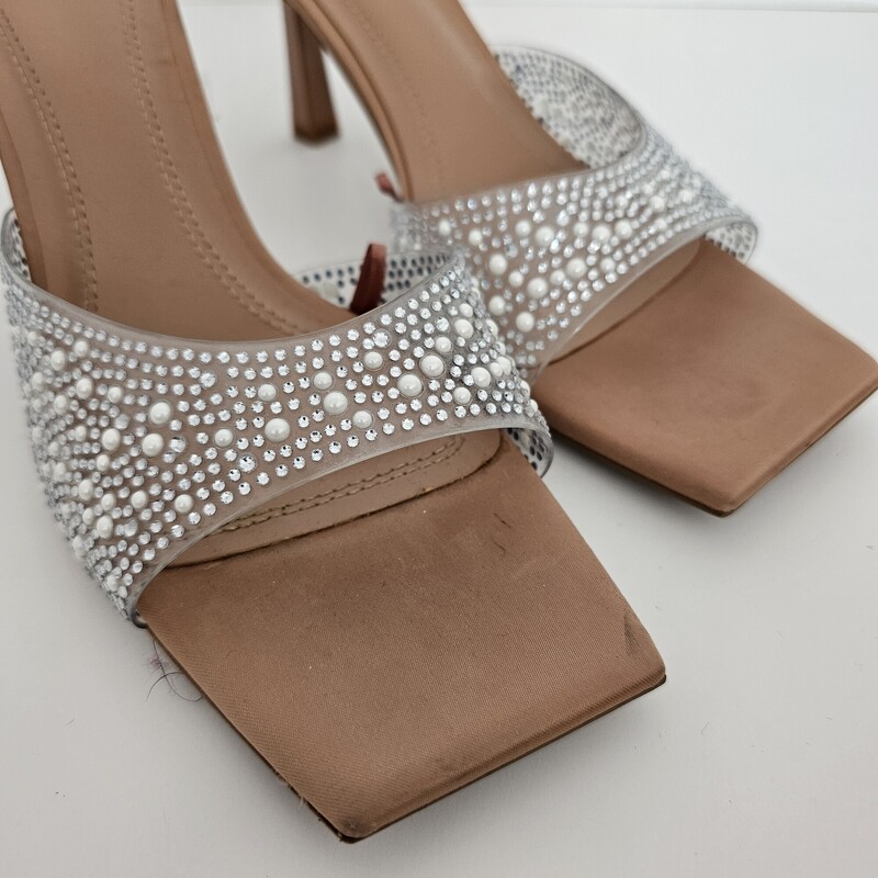 Zara Bling And Pearl, Clear, Size: 39/9