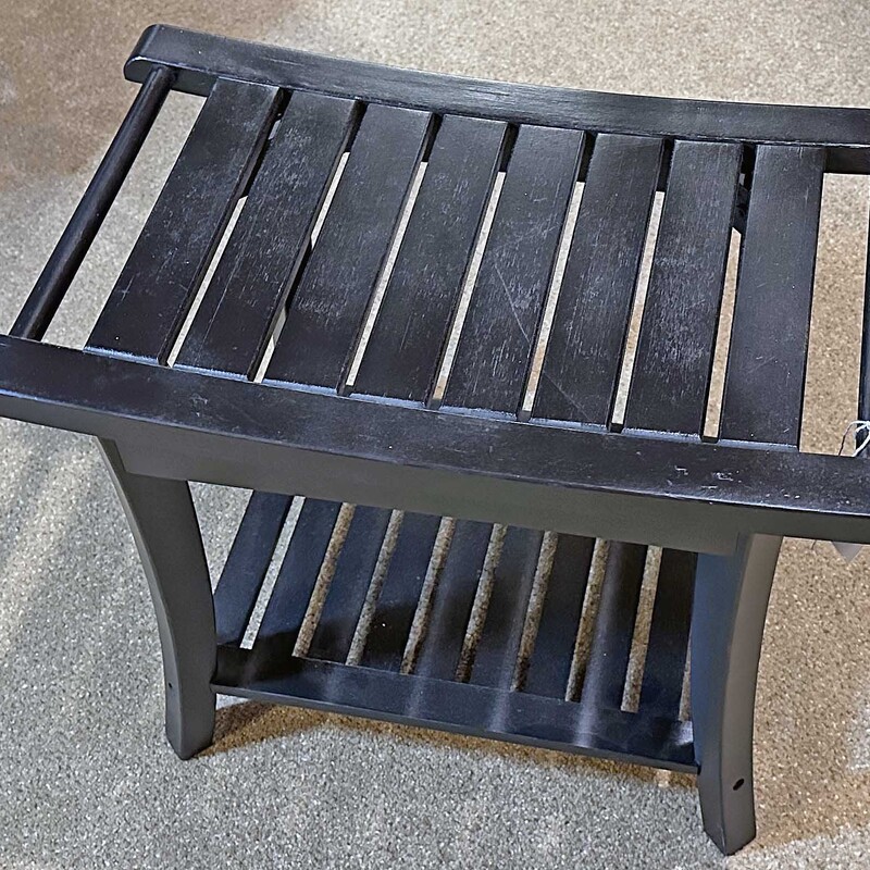 Black Teak Bench