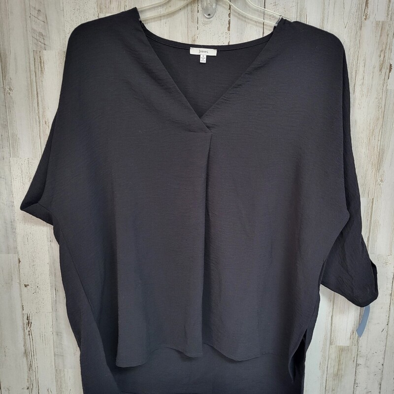 S Black Textured Top