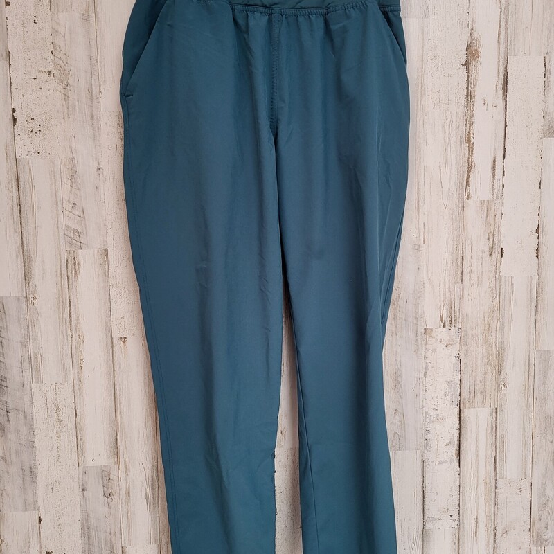 S Teal Pull On Pants