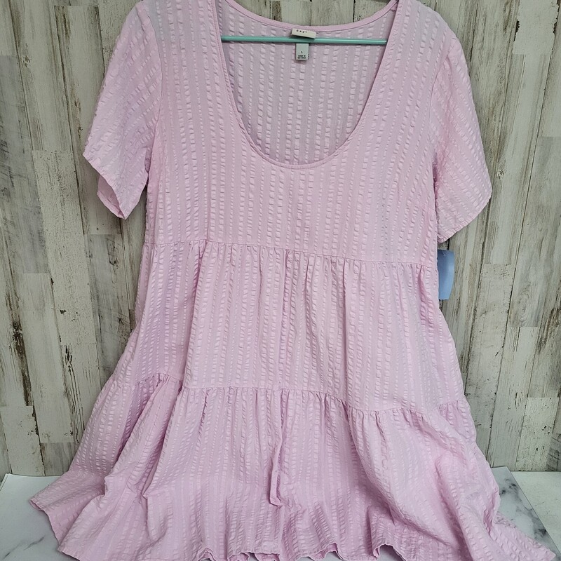 L Lt Pink Tier Dress