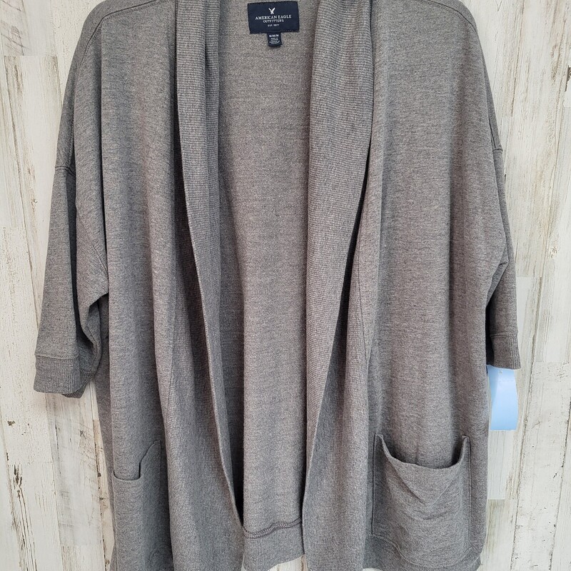 M Grey Knit Cardigan