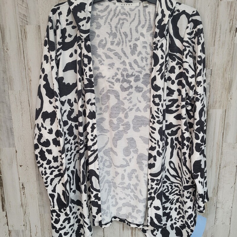 L Leopard Hooded Cardigan