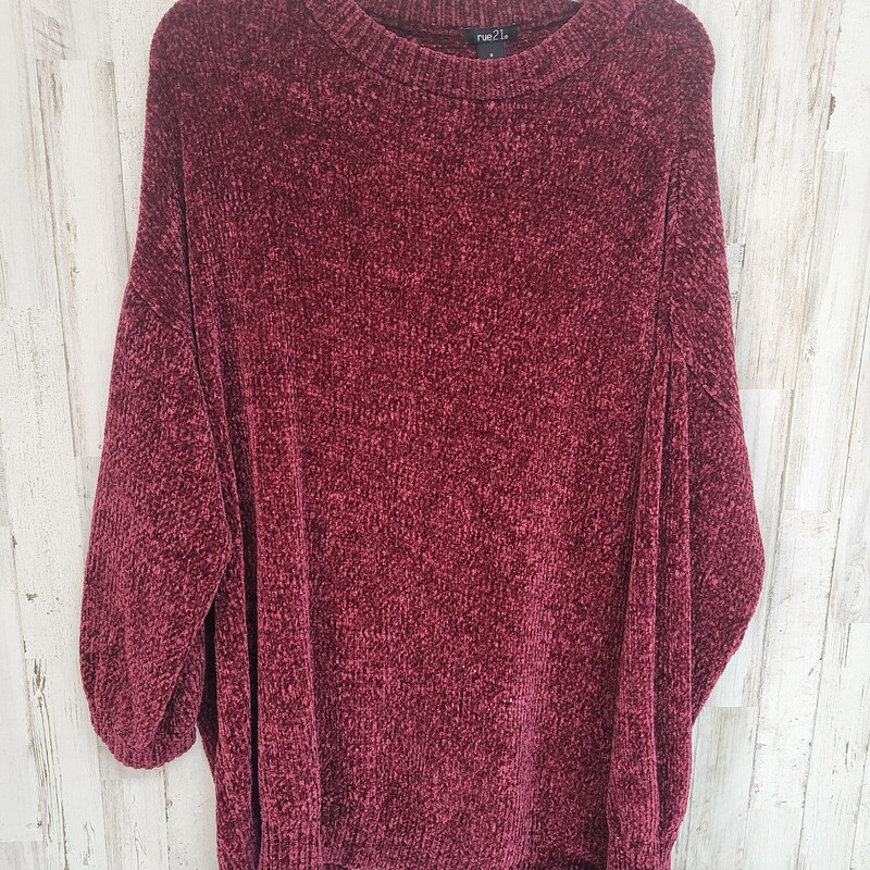 S Red Knit Sweater