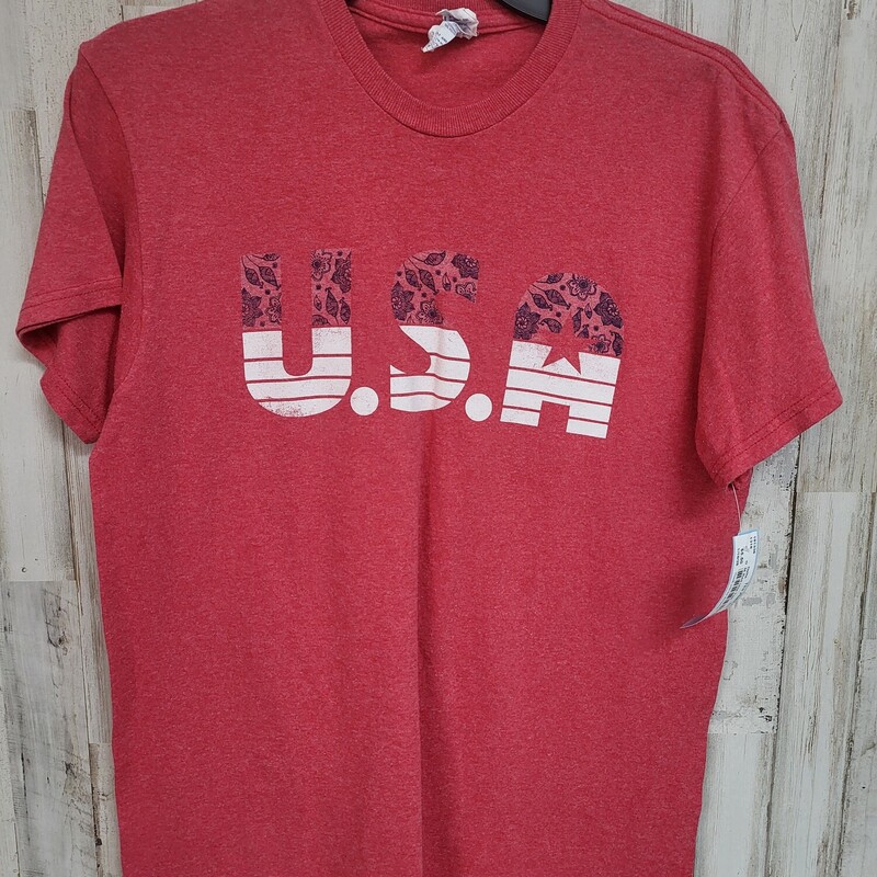 M Red Usa Tee