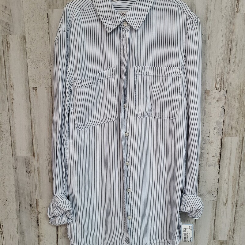 XS Blue Striped Button Up