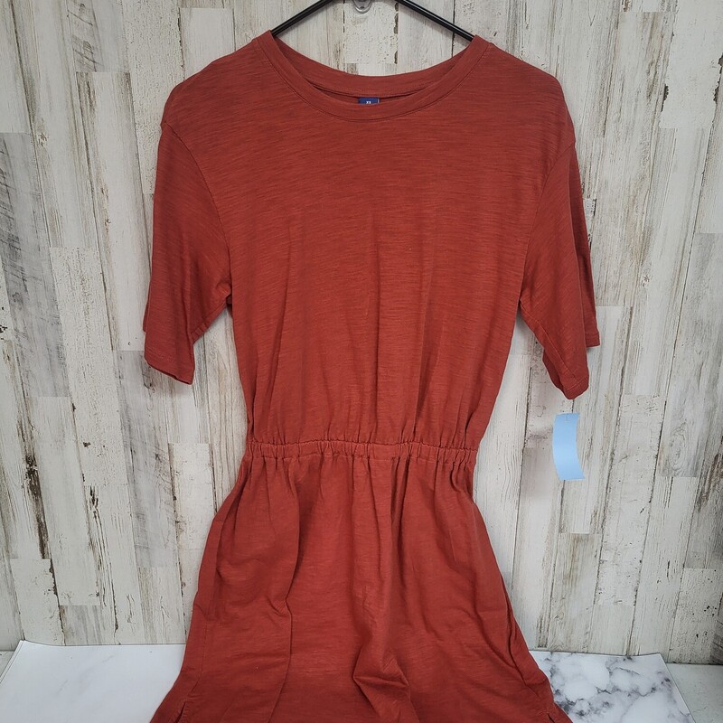 XS Red Cotton Dress