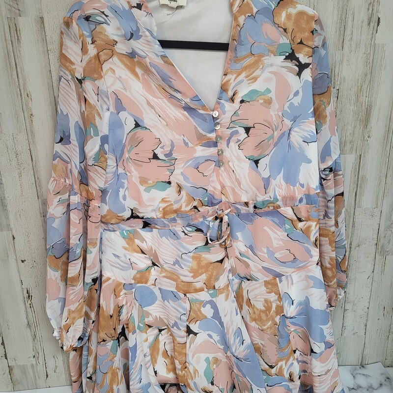 S White Floral Sheer Dres