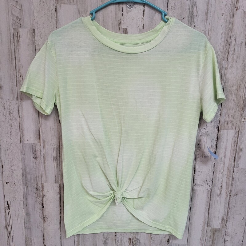 XS Lime Stripe Knot Tee