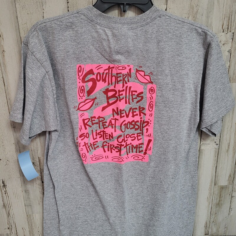 M Grey Never Gossip Tee