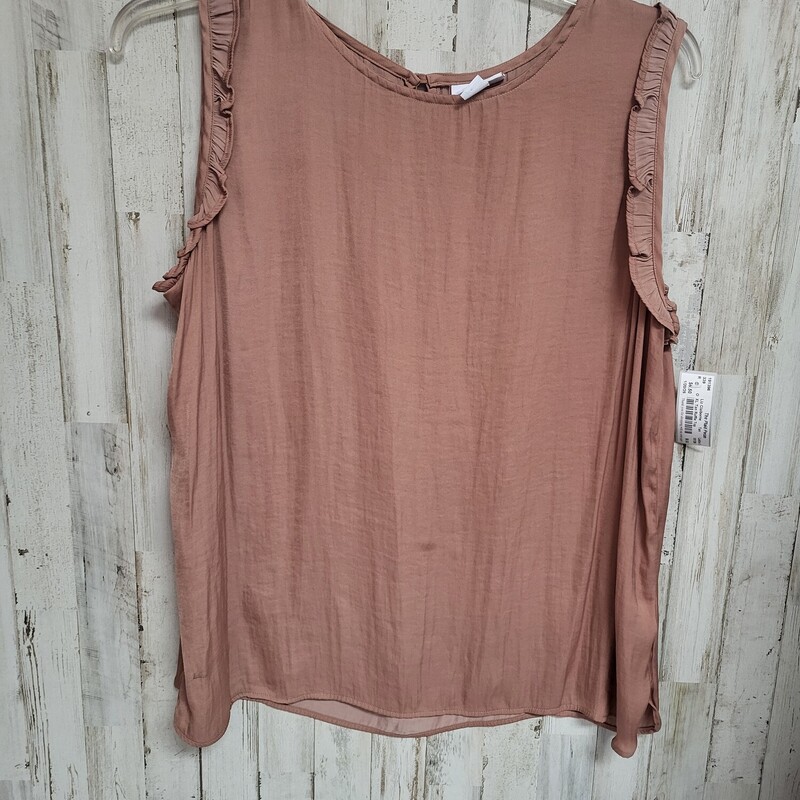 XL Tan Ruffle Top