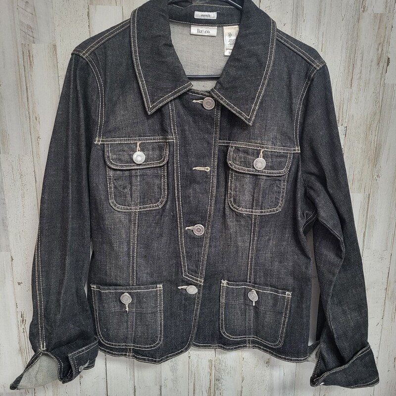 L Black Denim Jacket