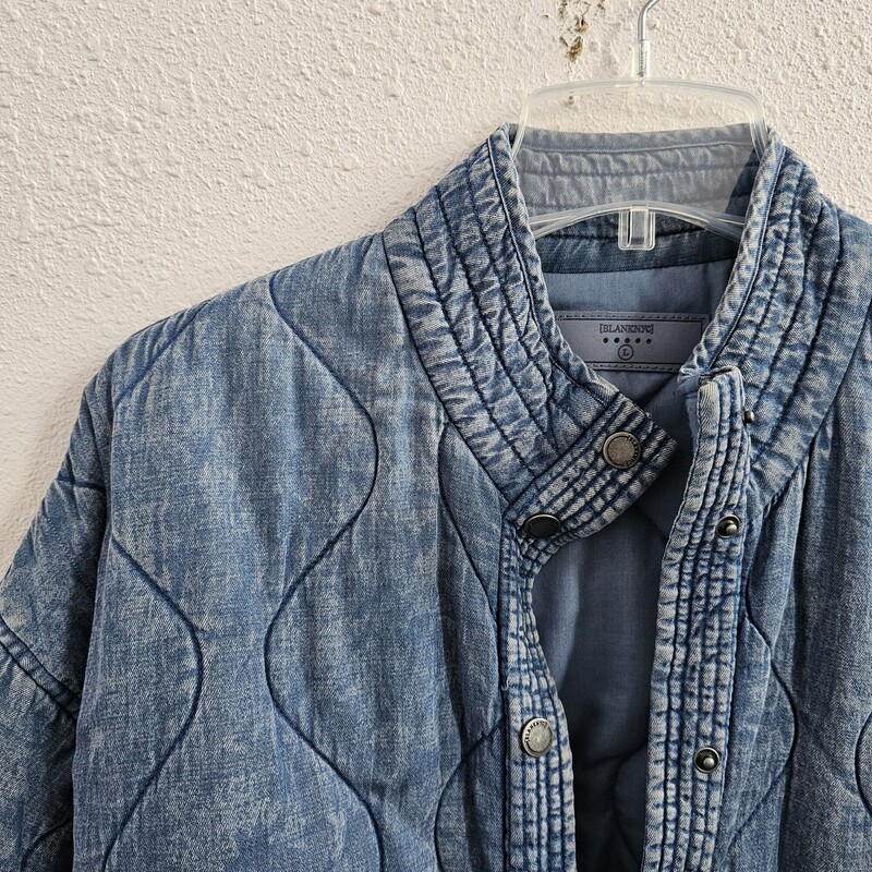 Blank NYC Quilted, Denim, Size: Large