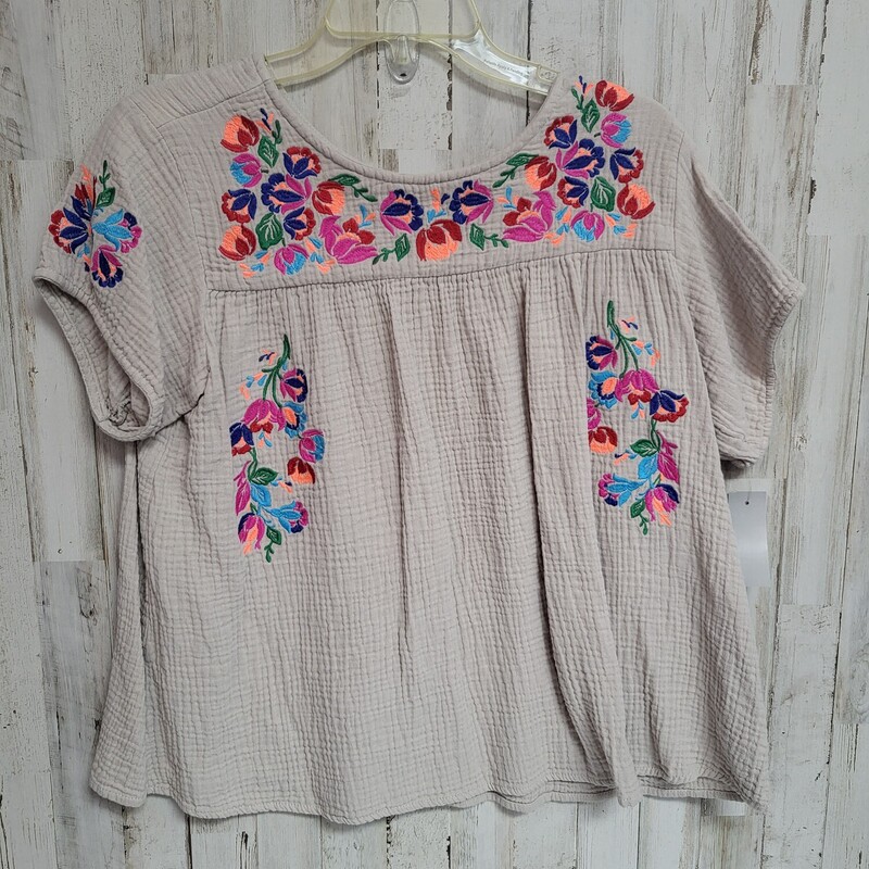 M Muslin Embroidered Top